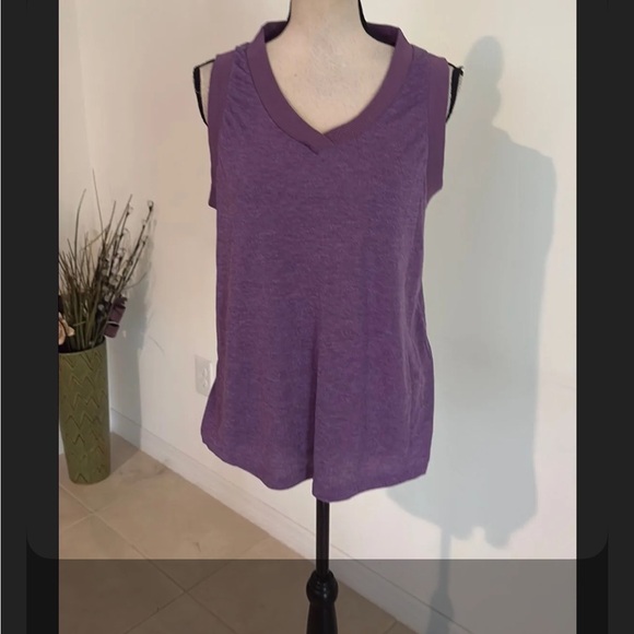NEW SHEIN large purple tank top super stretchy - Picture 1 of 5